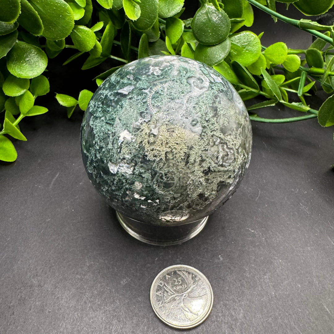 Moss Agate Sphere 70mm