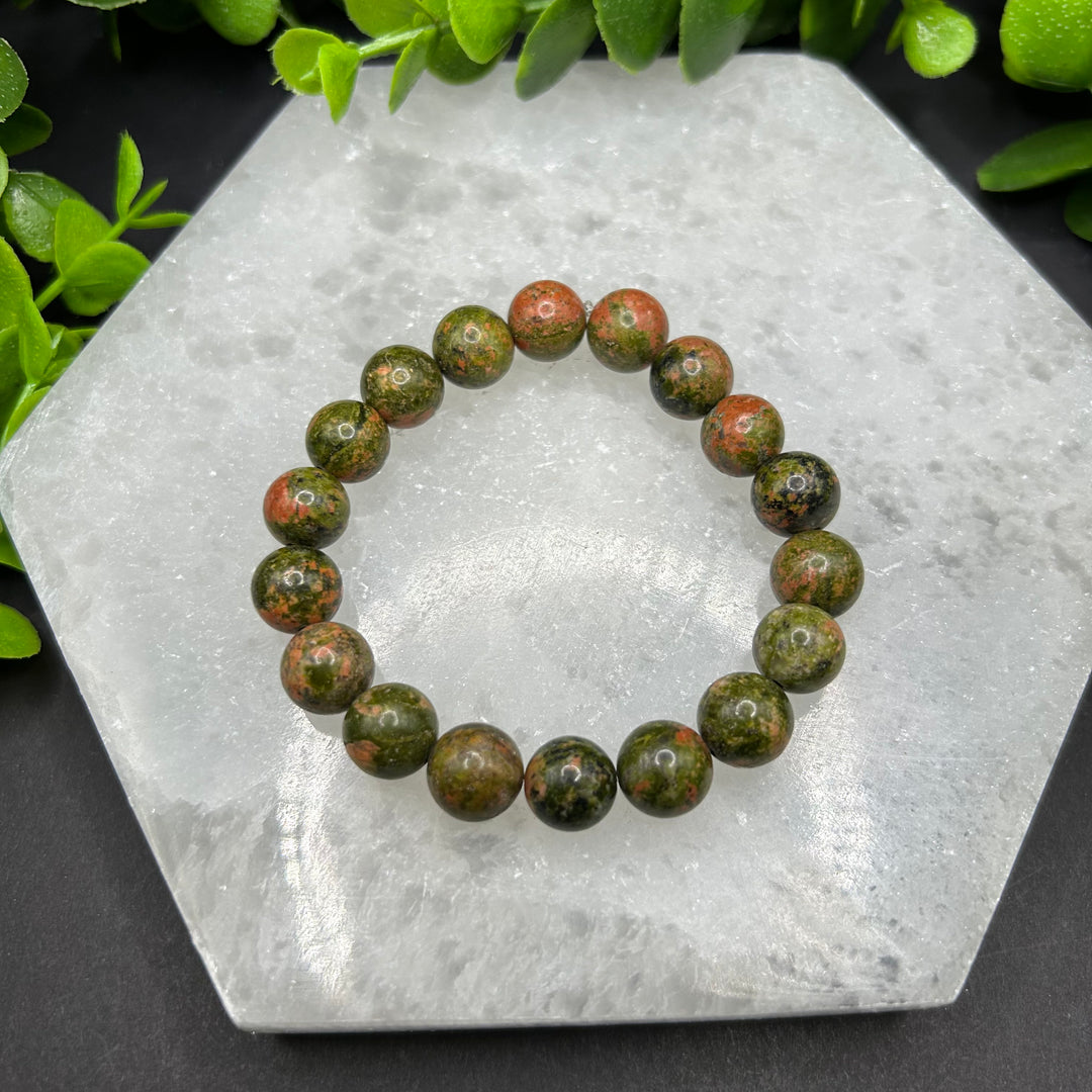 Unakite 10mm Bracelet