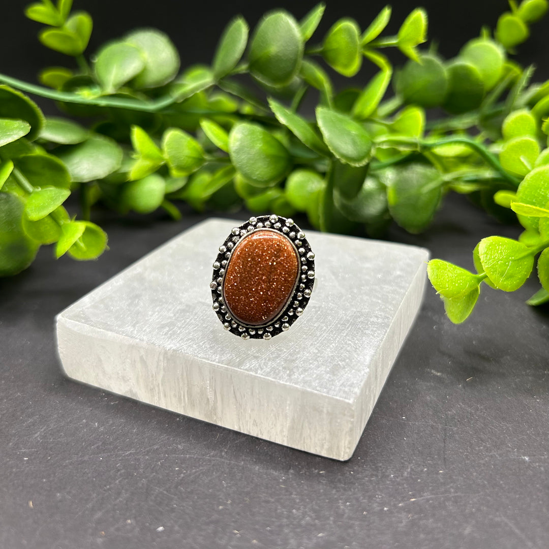 Goldstone Ring