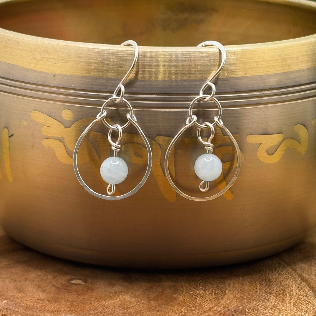 Aquamarine Sterling Silver Earrings