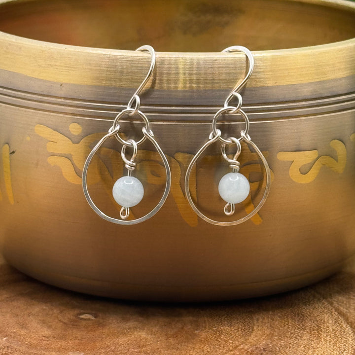 Aquamarine Sterling Silver Earrings