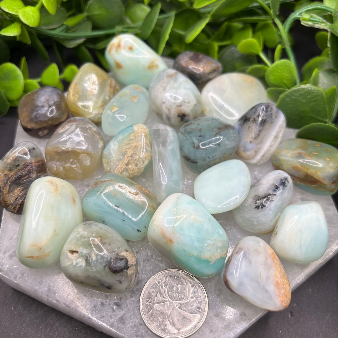 Blue Opal Tumbled Stone (M-L)