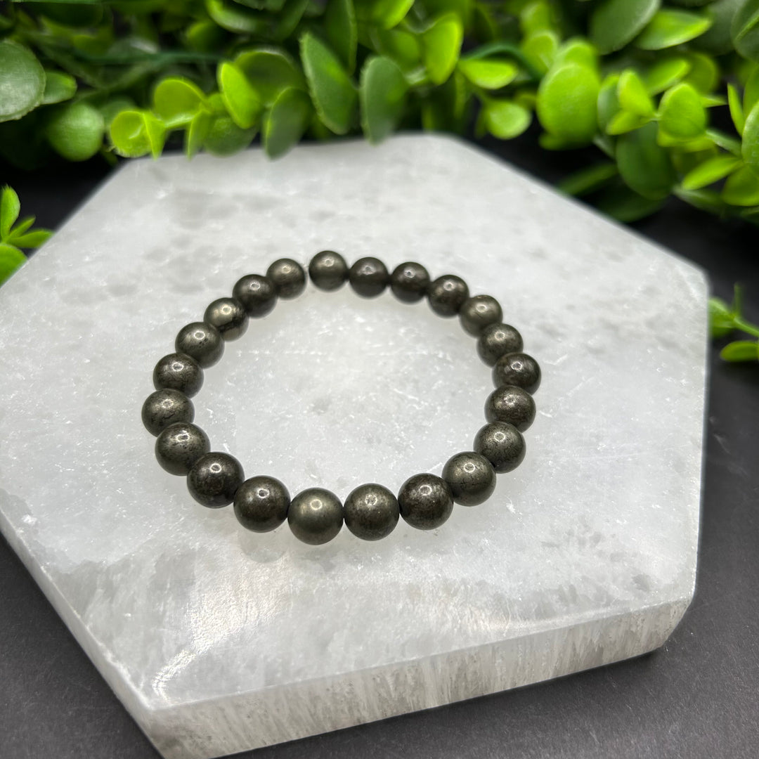 Pyrite 8mm Bracelet