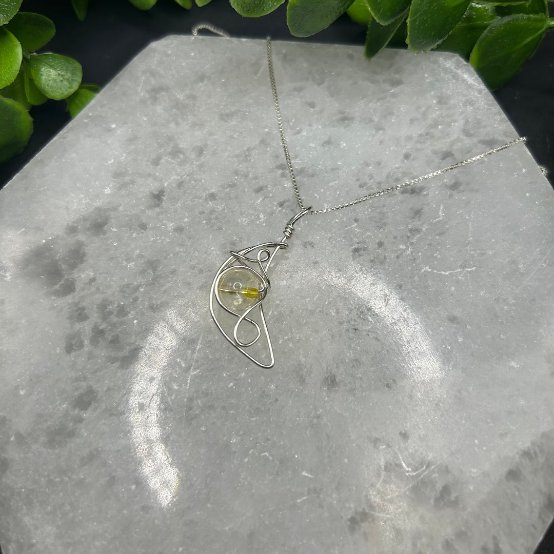 Citrine Moon Pendant