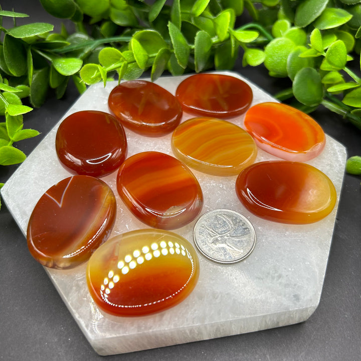 Carnelian Polished Palm Stones