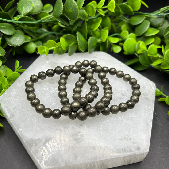 Pyrite 8mm Bracelet