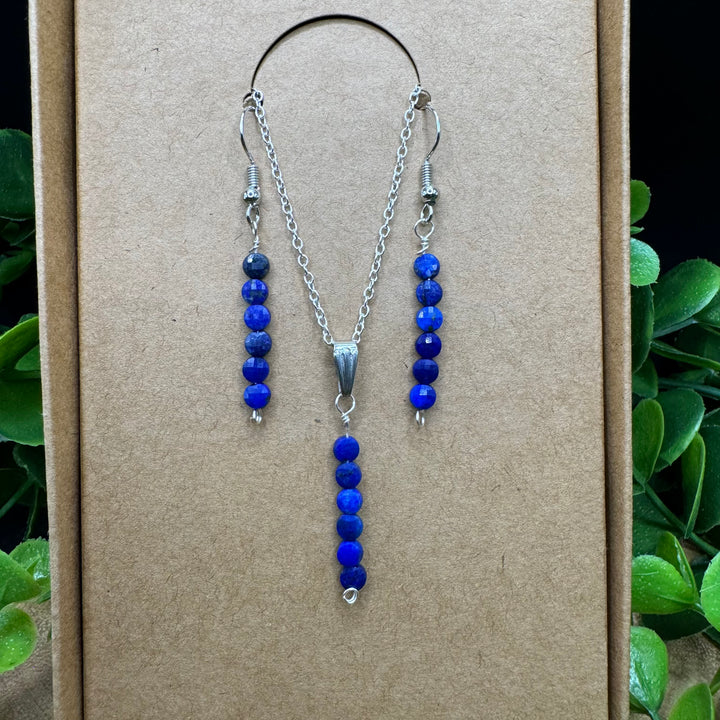 Lapis Lazuli Earring & Necklace Set