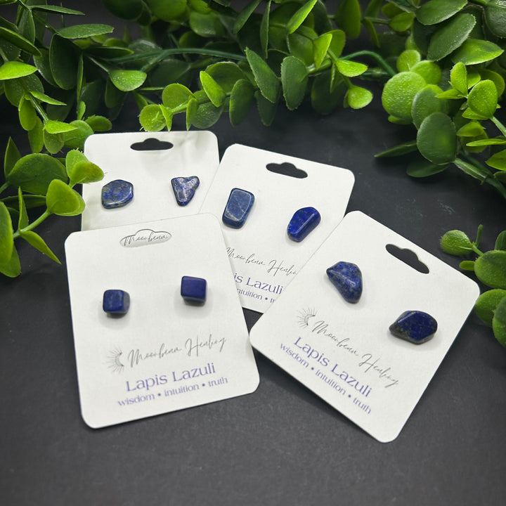 Lapis Lazuli Stud Earrings