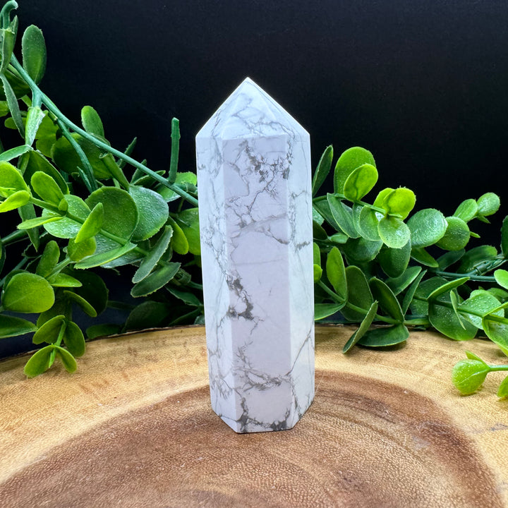 Howlite Polished Point #2