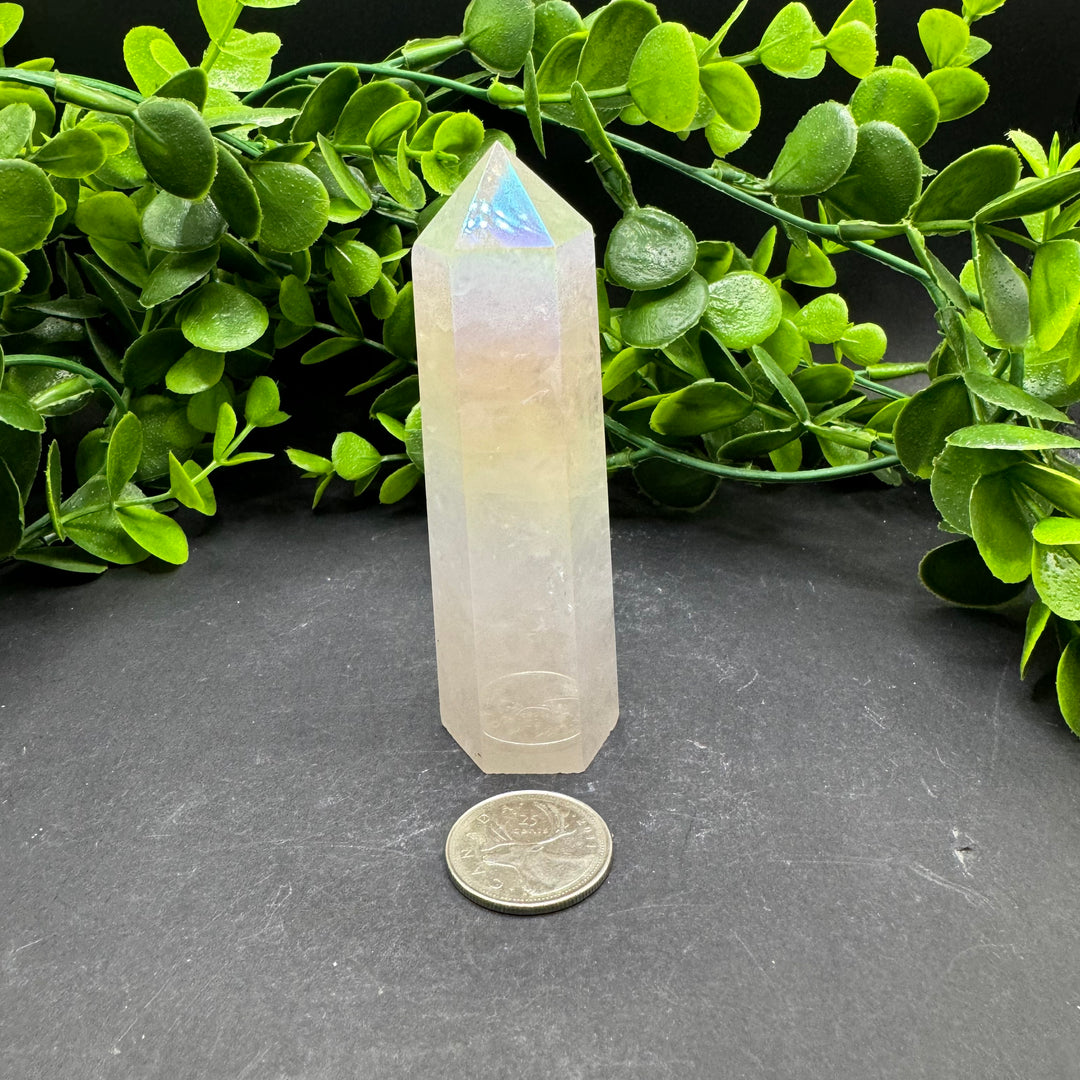 Aura Rose Quartz Polished Point #3