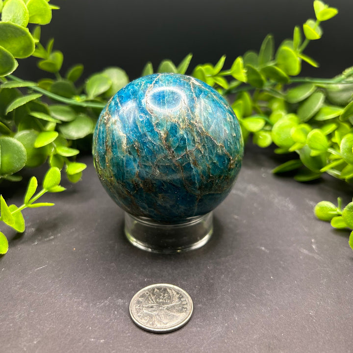 Blue Apatite Sphere