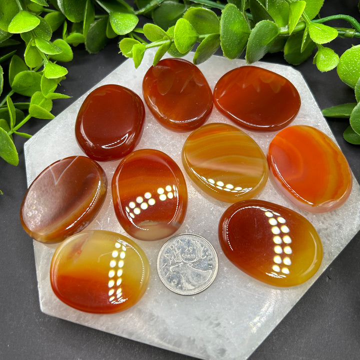 Carnelian Polished Palm Stones