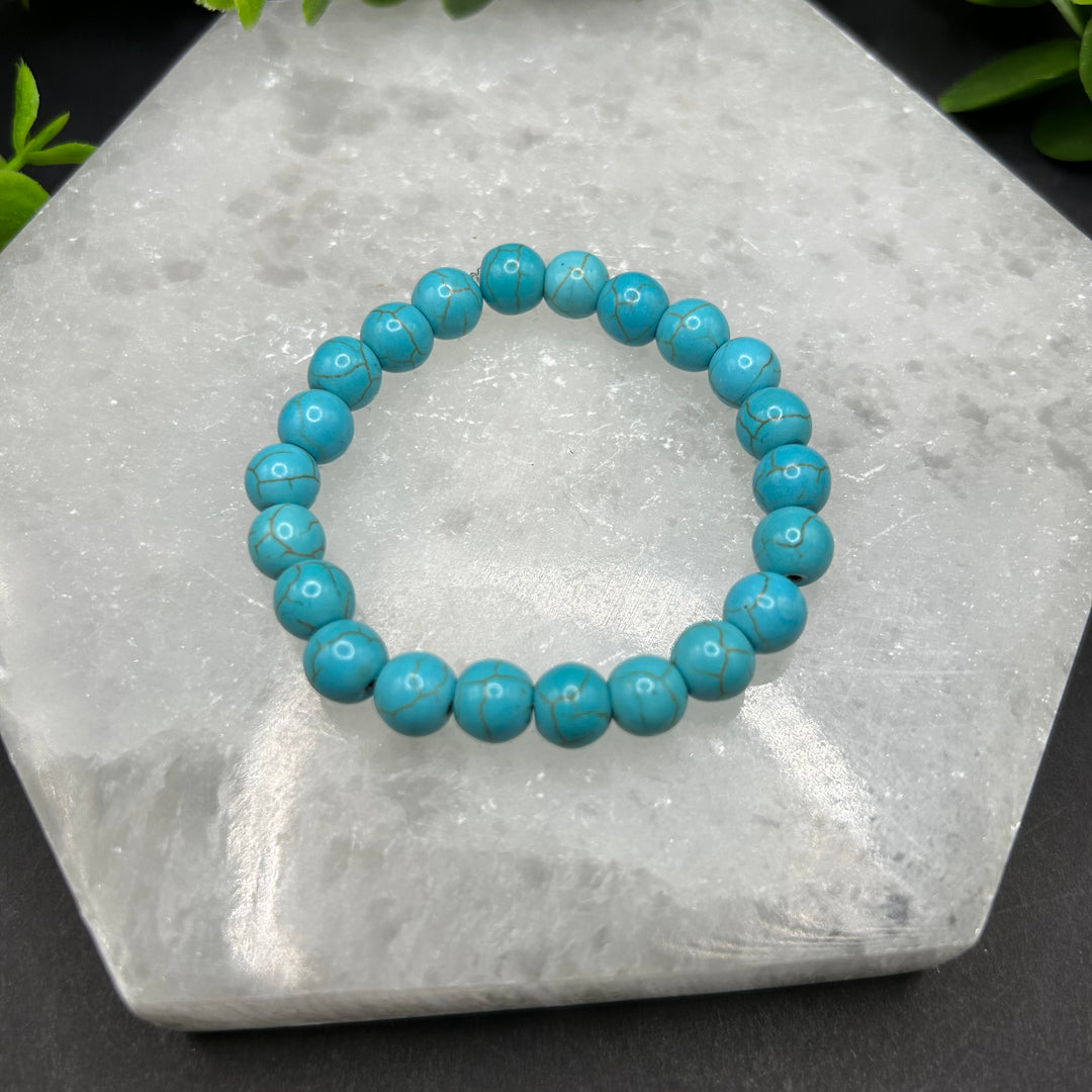 Turquoise Howlite 8mm Bracelet