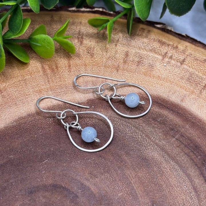 Aquamarine Sterling Silver Earrings