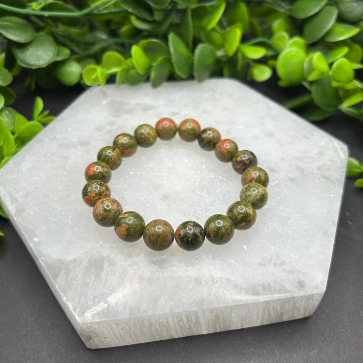 Unakite 10mm Bracelet