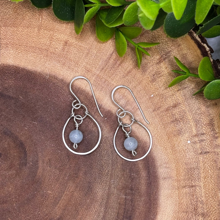 Aquamarine Sterling Silver Earrings