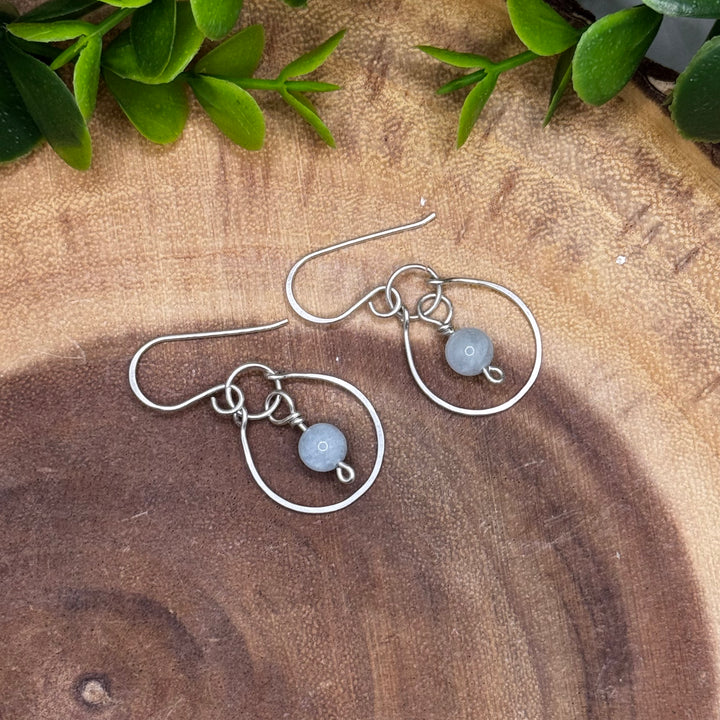Aquamarine Sterling Silver Earrings