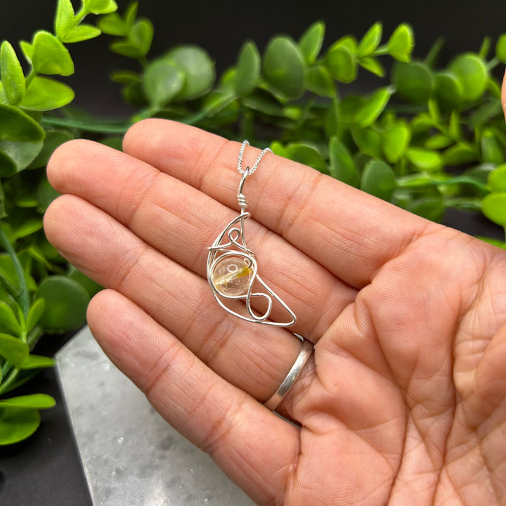 Citrine Moon Pendant