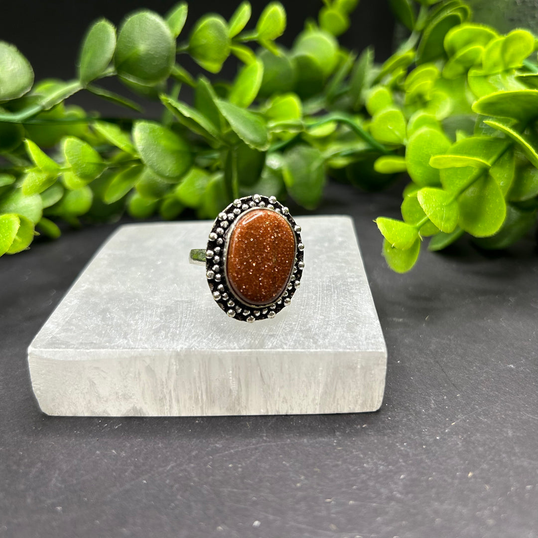 Goldstone Ring