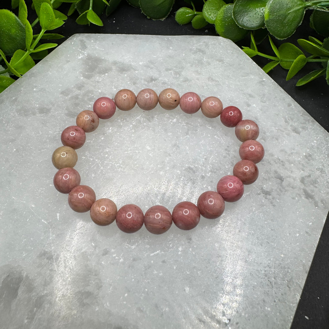 Pink Rhodonite 8mm Bracelet