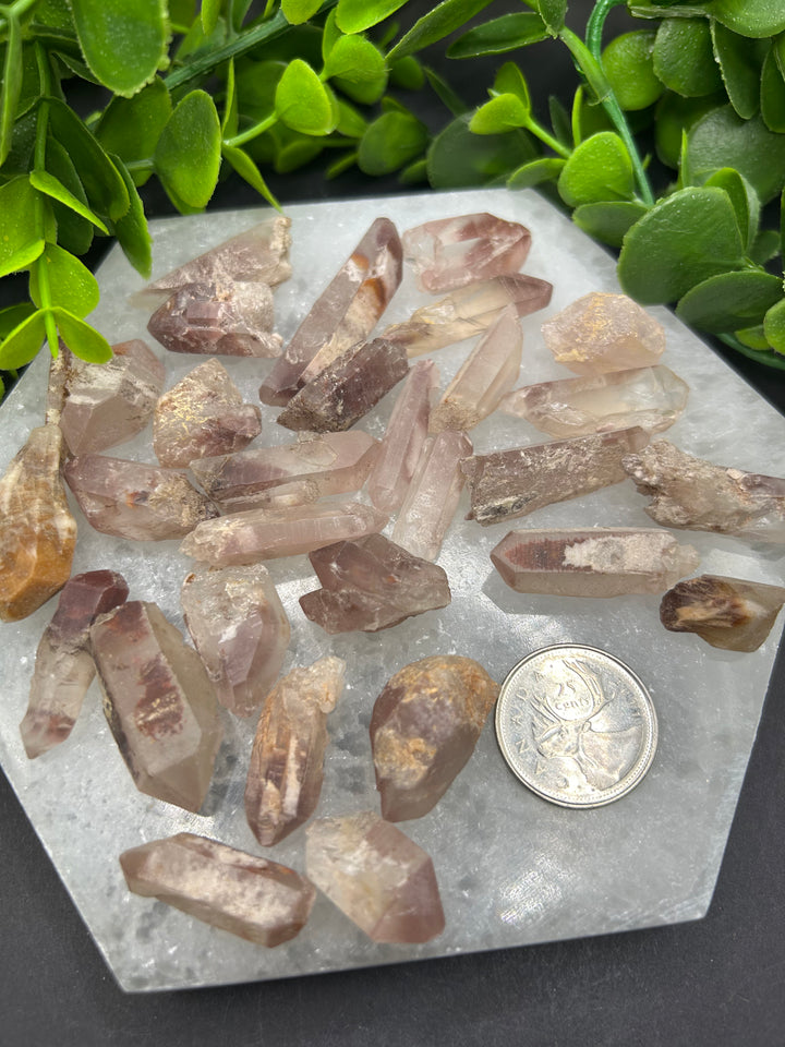 Lavender Lithium Quartz Rough Cut Points