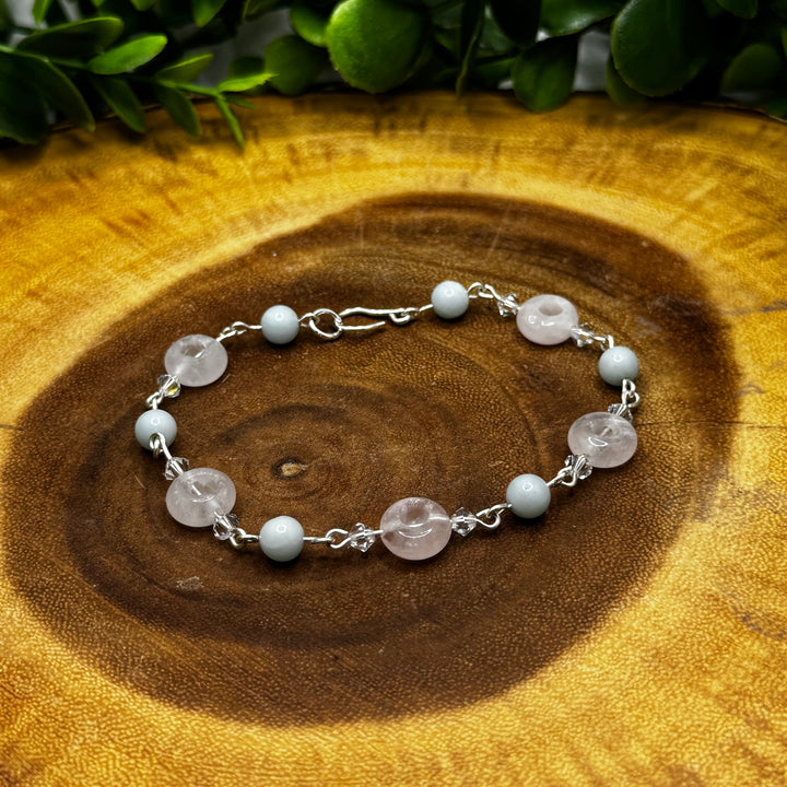 Rose Quartz & Amazonite Bracelet