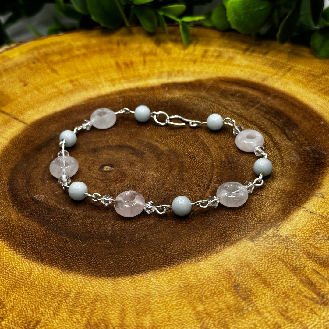 Rose Quartz & Amazonite Bracelet