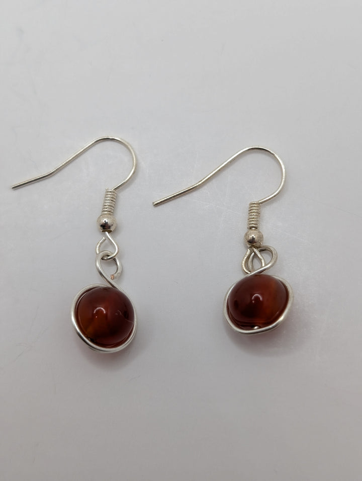 Carnelian Minimal Earrings