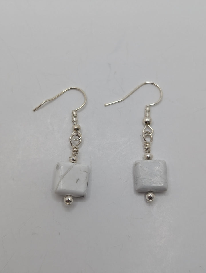 Howlite Minimal Earrings