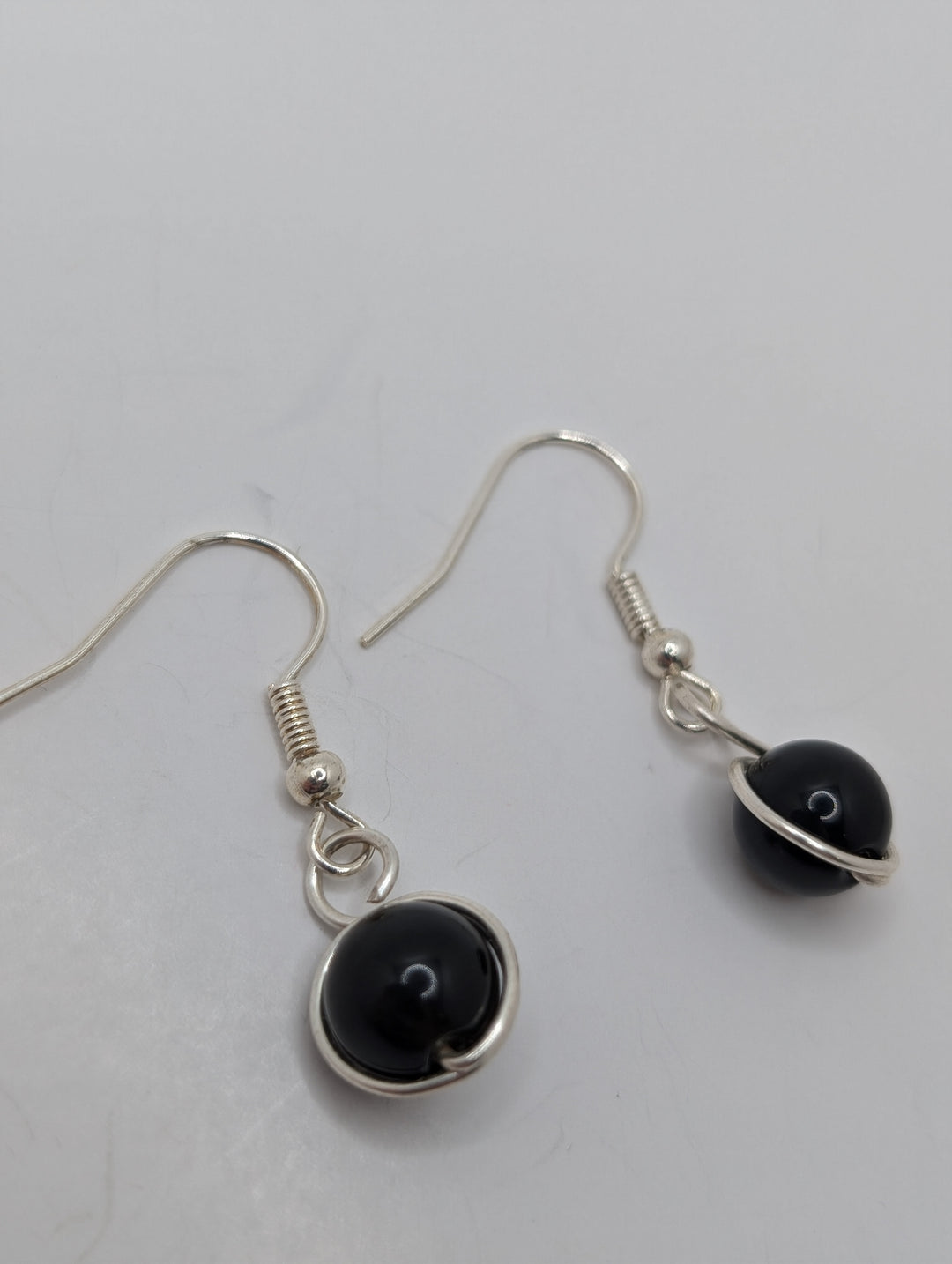 Black Obsidian Minimal Earrings