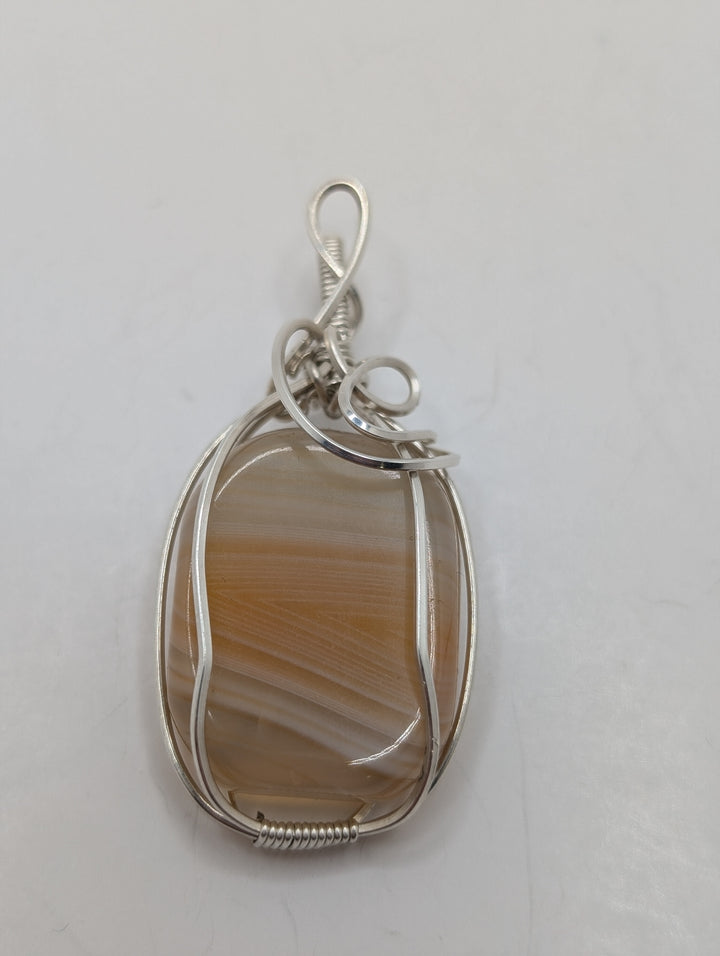 Carnelian Sterling Silver Wrapped Pendant