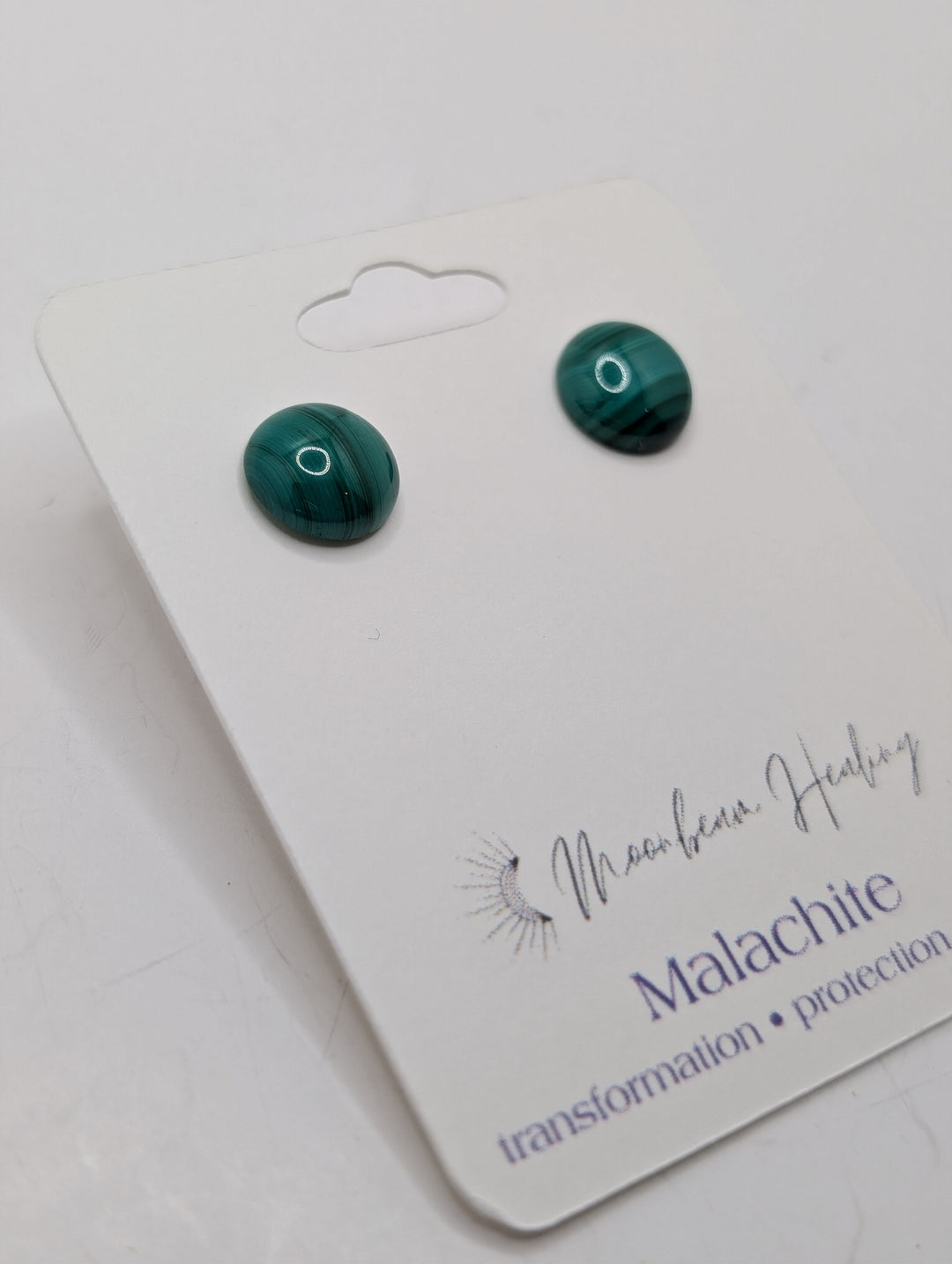 Malachite Stud Earrings