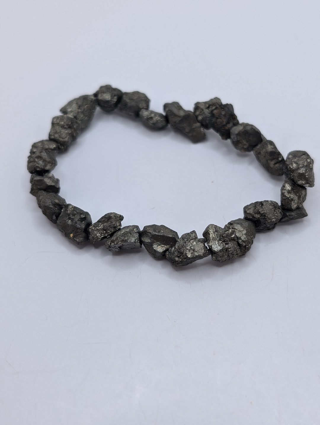 Pyrite Natural Cut Bracelet