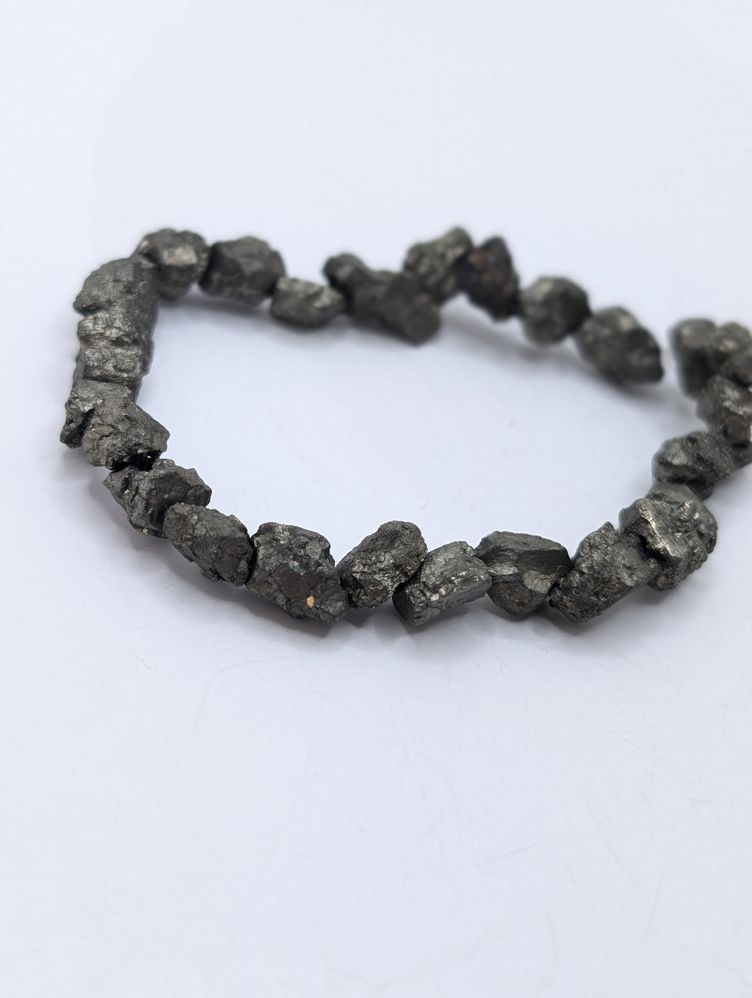 Pyrite Natural Cut Bracelet