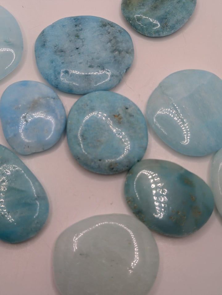 Blue Aragonite Palmstone