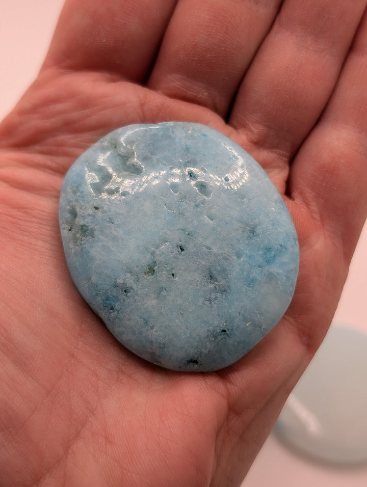 Blue Aragonite Palmstone