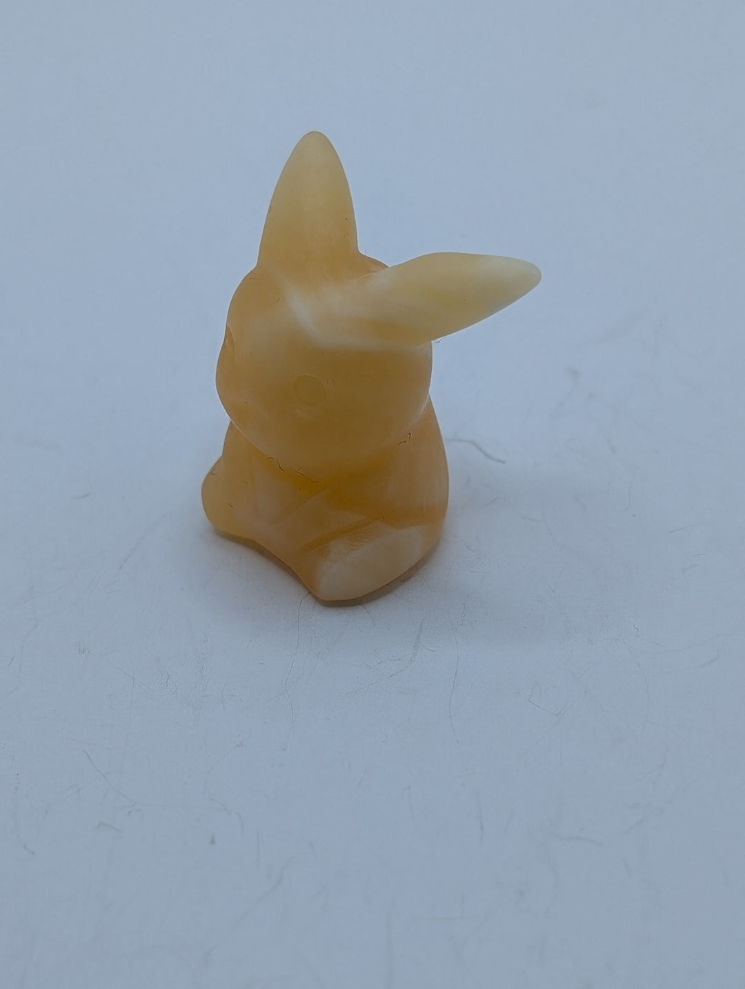 Orange Calcite Pikachu Carving