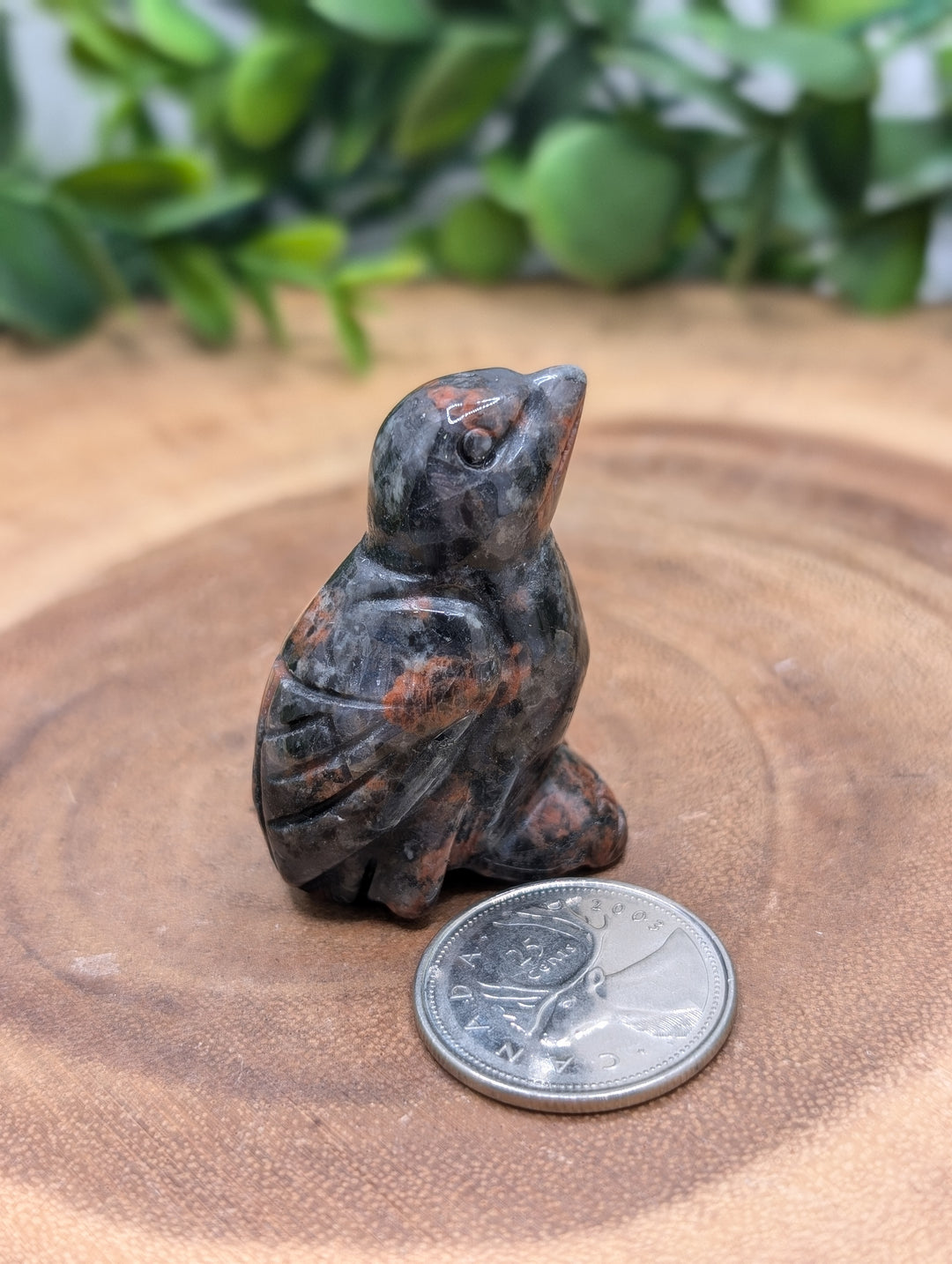 Brecciated Jasper Bird Carving