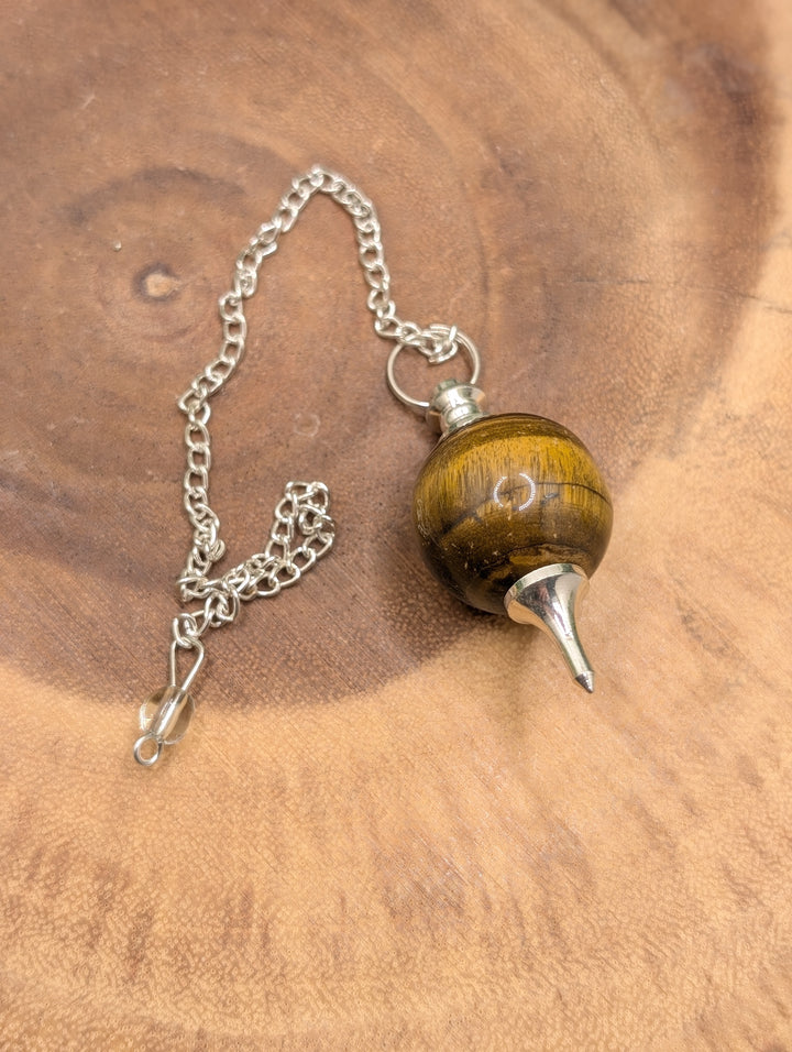 Tiger Eye Sphere Pendulum