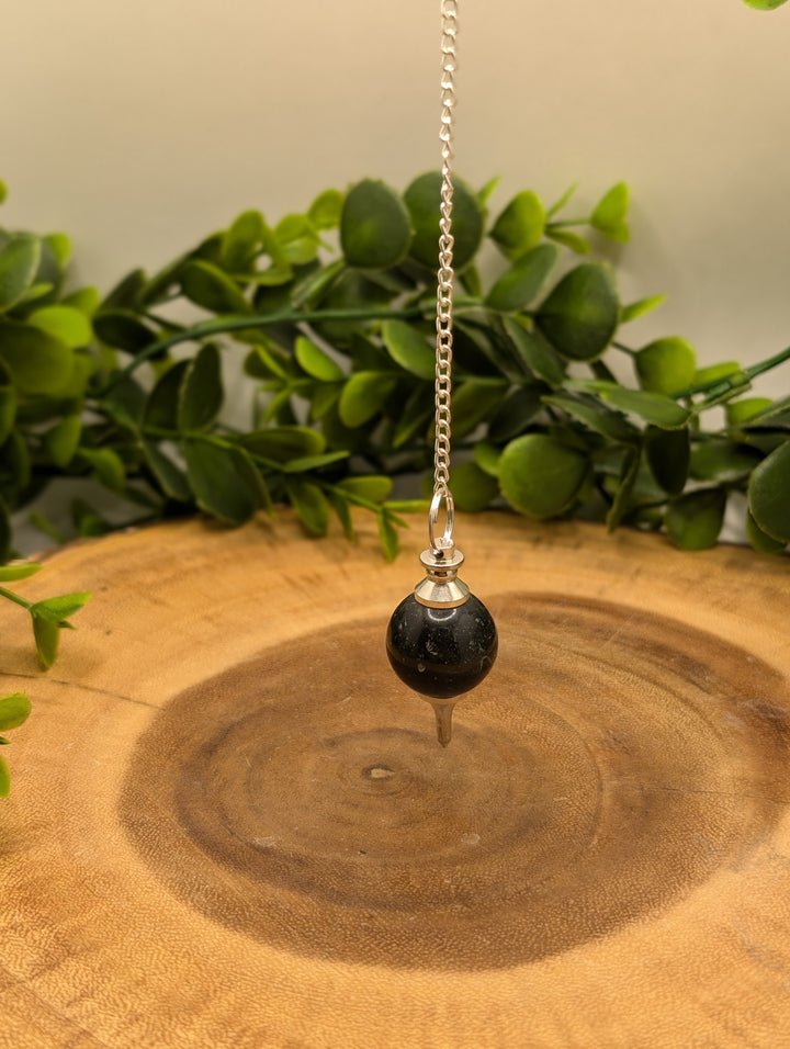 Black Obsidian Sphere Pendulum