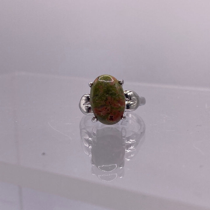 Unakite Gemstone Ring