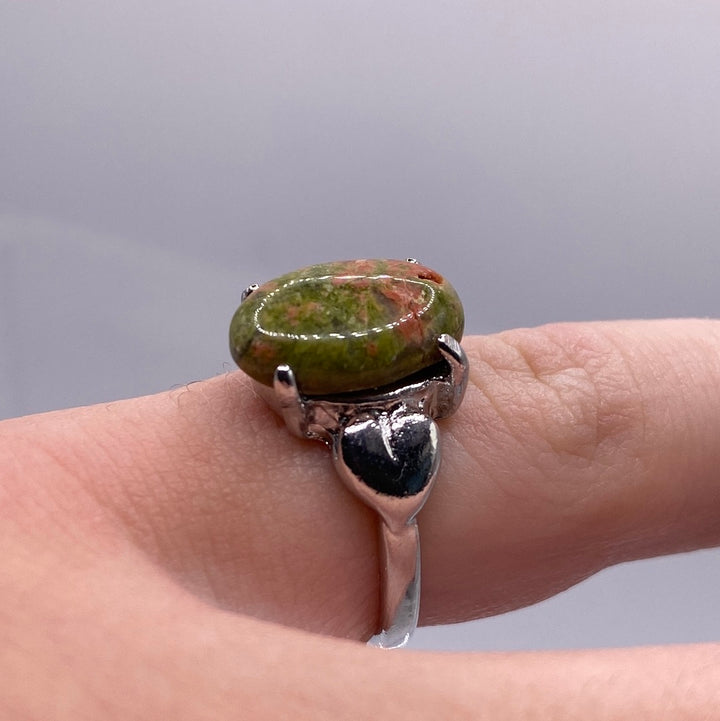 Unakite Gemstone Ring