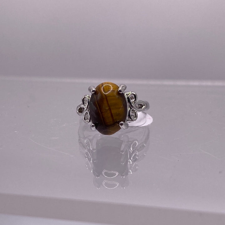 Tigers Eye Gemstone Ring