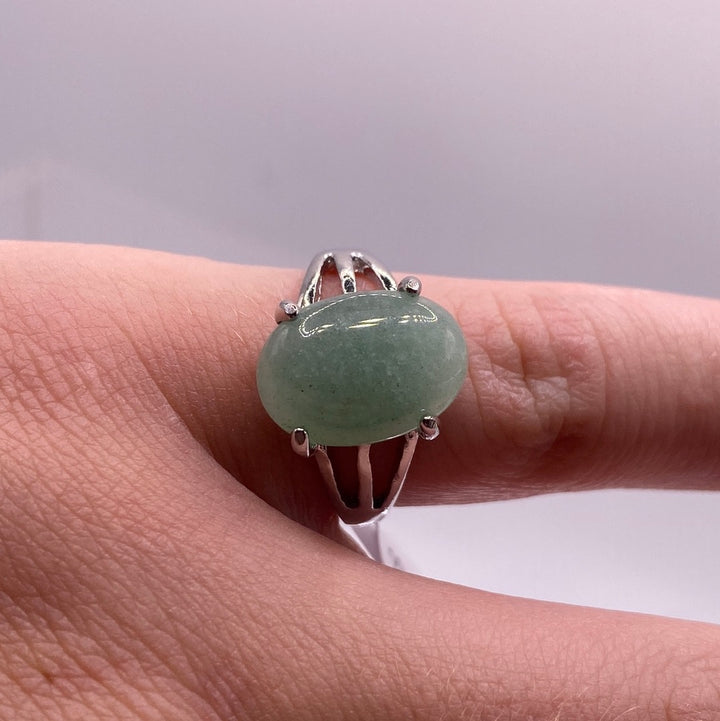 Green Aventurine Gemstone Ring