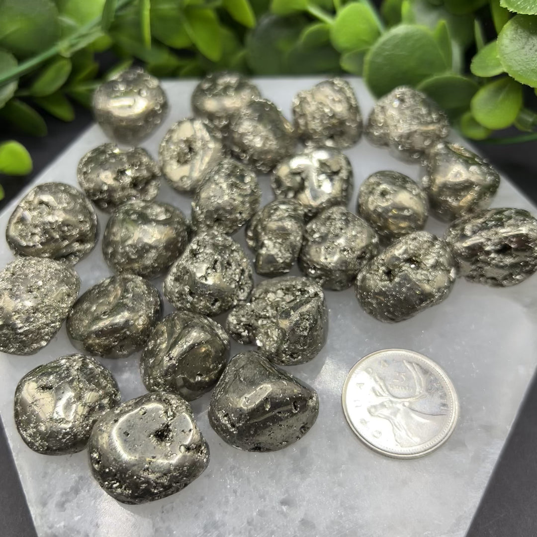 Pyrite Tumbled Healing Stones