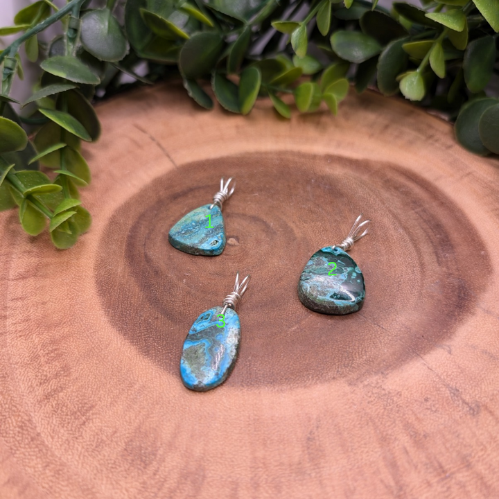 Chrysocolla Malachite Pendant