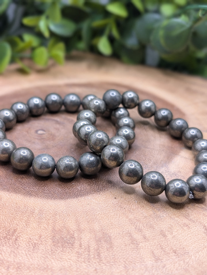 Pyrite 10mm Bracelet