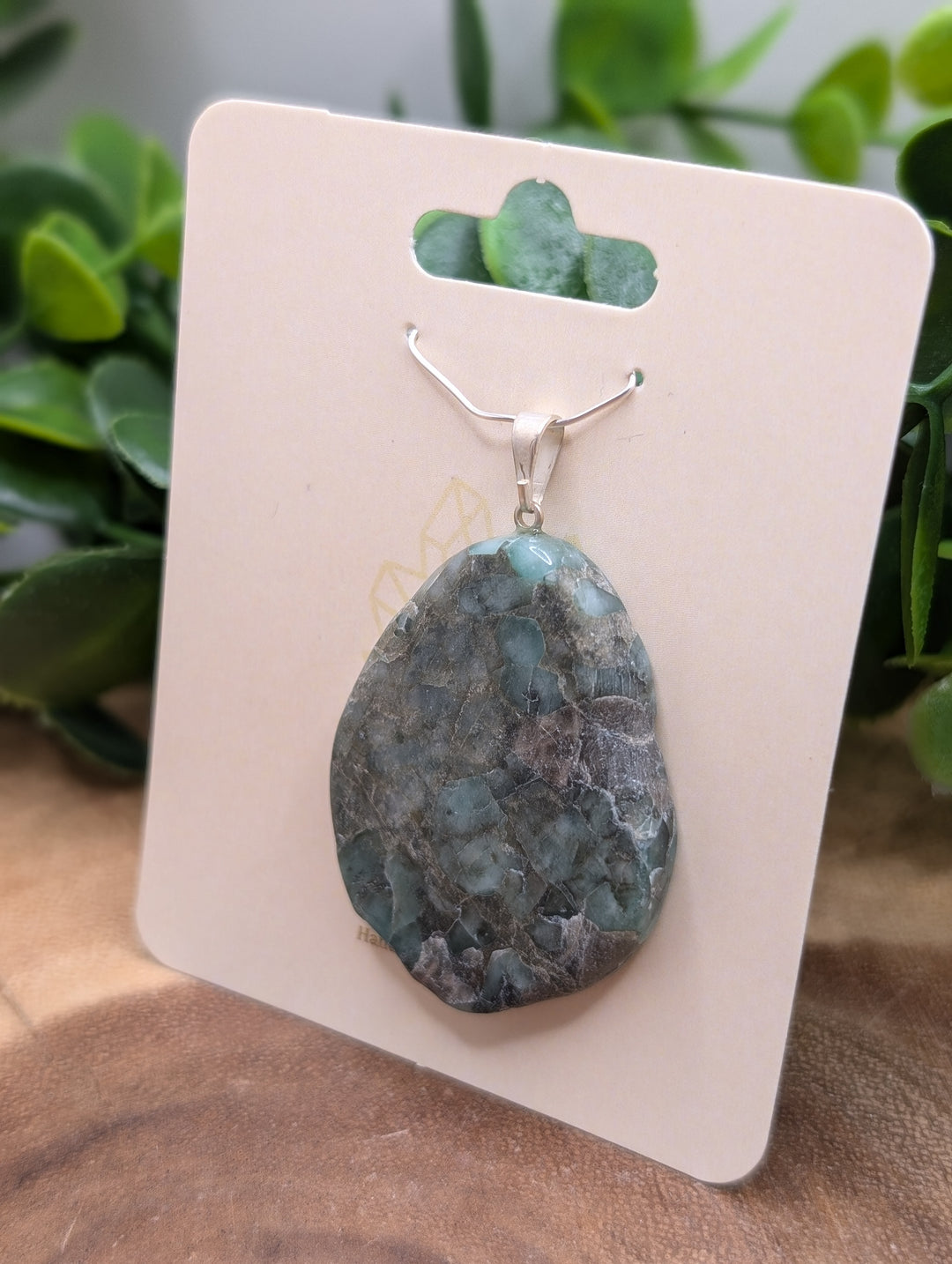 Emerald Sterling Silver Pendant