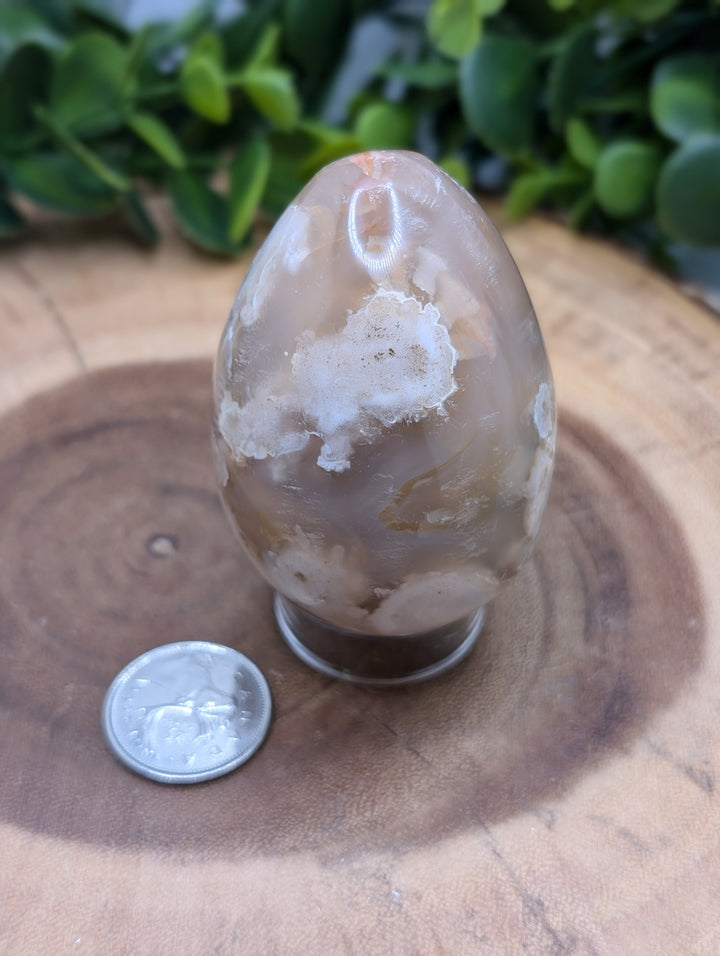 Flower Agate Egg
