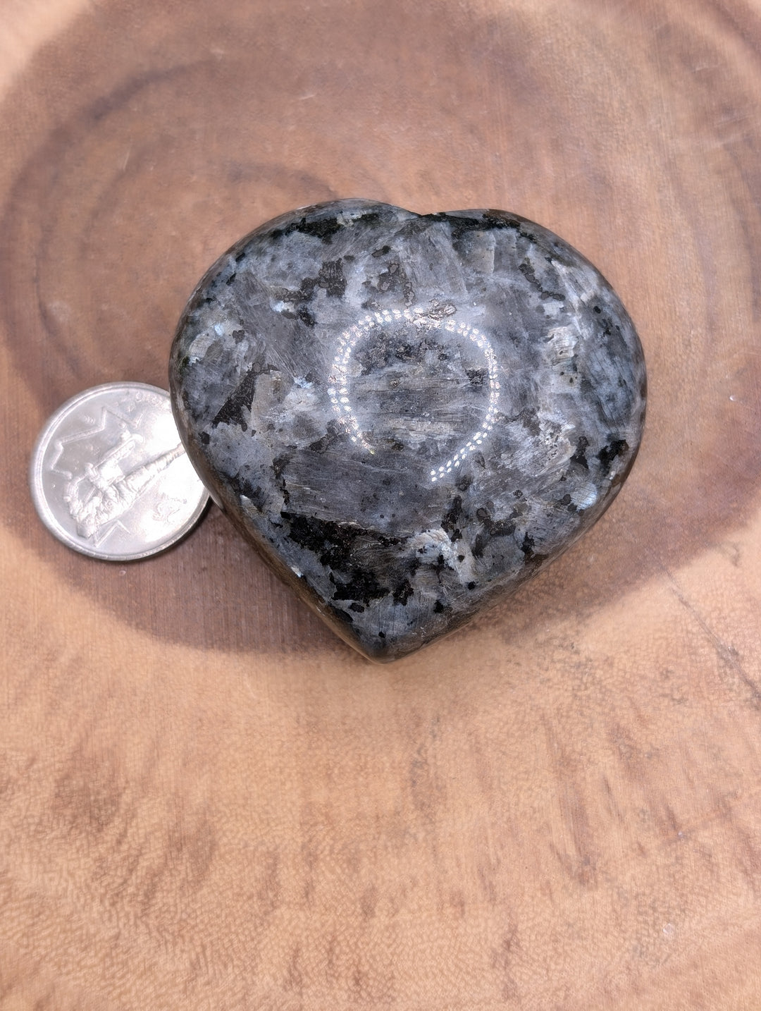 Larvikite Heart